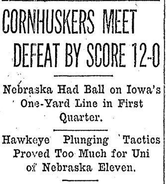 12-0 loss to Iowa